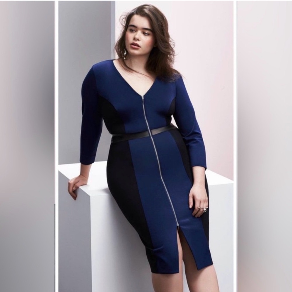 Prabal Gurung Lane Bryant
Colorblock Zip-up Sheath dress